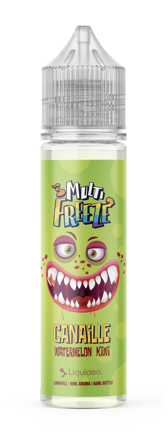 Export LONG FILL - Canaille Watermelon Kiwi 10ml / Bouteille 60ml (0mg) x4