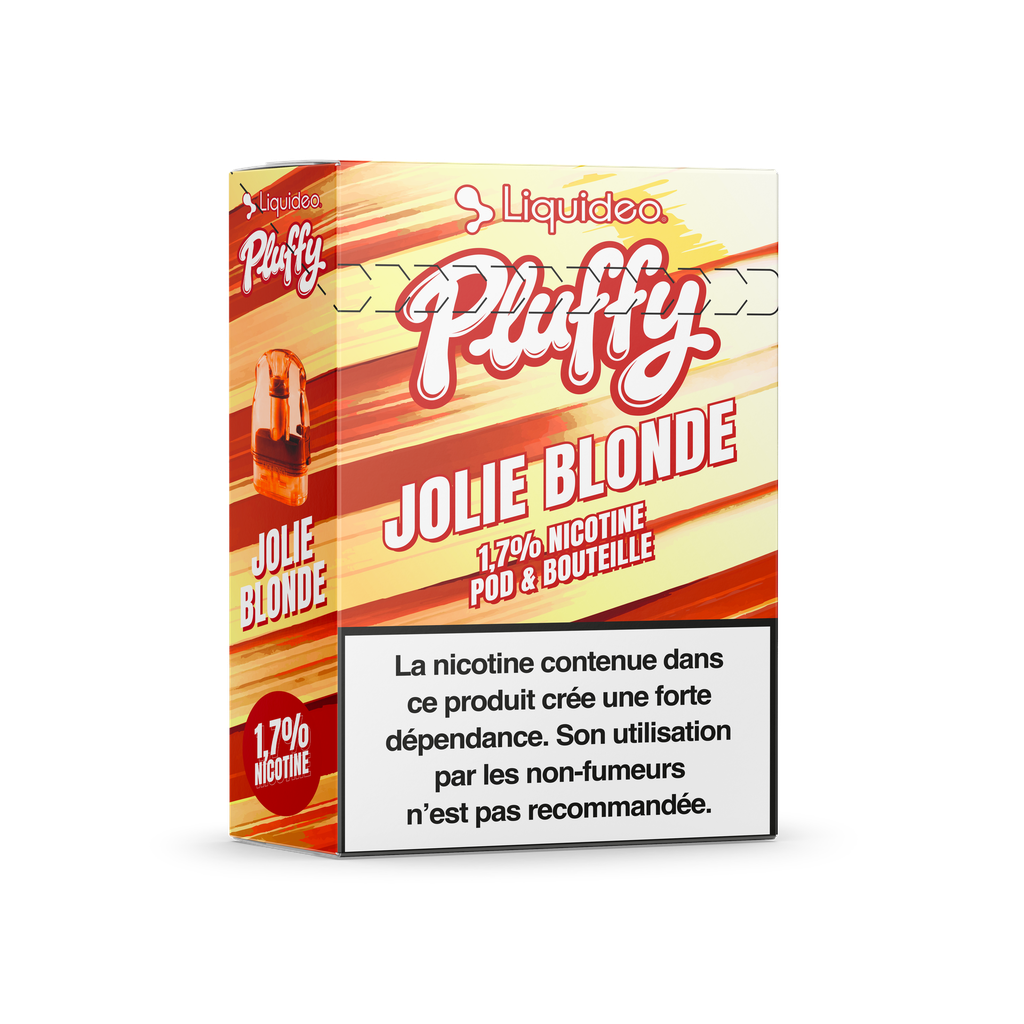 Pluffy - Jolie Blonde - 1 pod + 1 fiole 10ml 1,7% nicotine x10