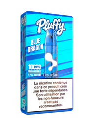 Pluffy - Blue Dragon - Starter (1 Batterie + 1 pod remplissable + 1 fiole 10ml) 1,7% nicotine x5